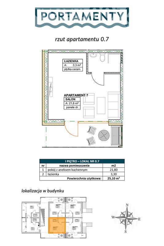 Mieszkanie, 1 pok., 25 m2, Chłopy Pas Nadmorski (2)