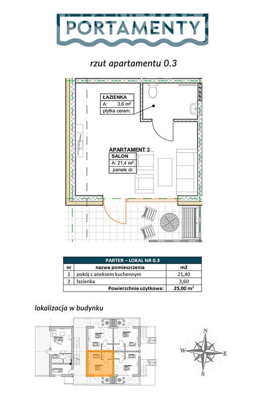 Mieszkanie, 1 pok., 25 m2, Chłopy Pas Nadmorski (2)