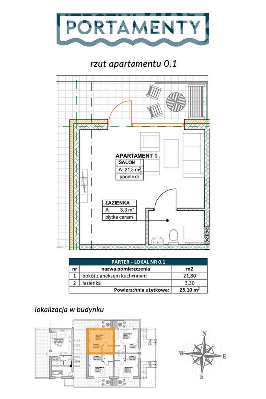 Mieszkanie, 1 pok., 25 m2, Chłopy Pas Nadmorski (2)