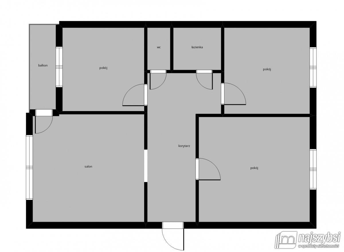 Mieszkanie, 3 pok., 63 m2, Recz Centrum (15)
