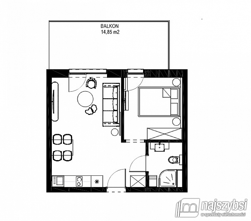 Mieszkanie, 2 pok., 36 m2, Grzybowo  (24)