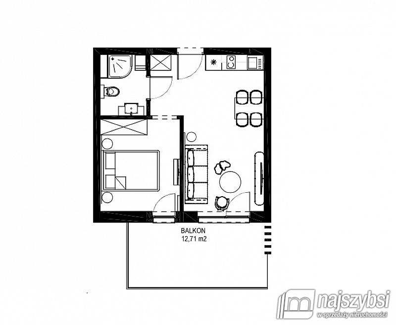 Mieszkanie, 2 pok., 35 m2, Grzybowo  (26)