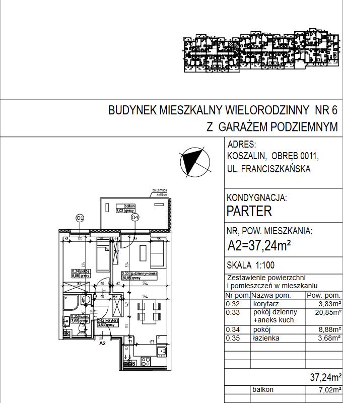 Mieszkanie, 2 pok., 37 m2, Koszalin  (4)