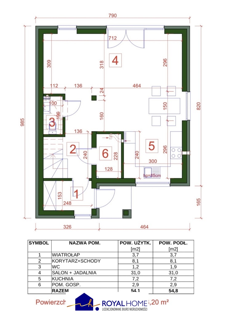 DOM JEDNORODZINNY 100 m2 , LIPNIK (4)