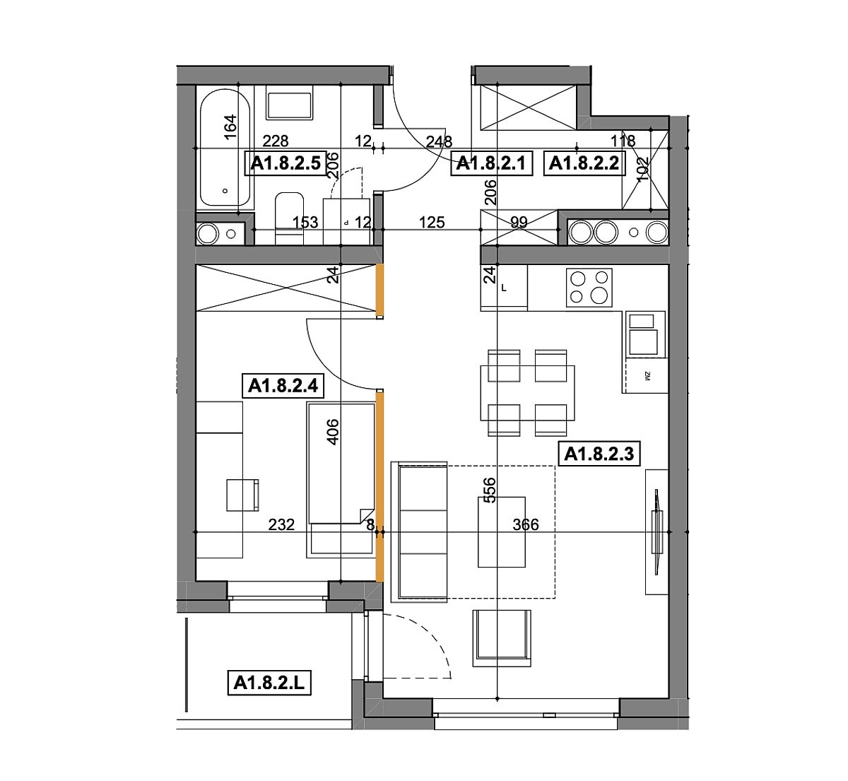 Mieszkanie, 2 pok., 40 m2, Szczecin  (6)