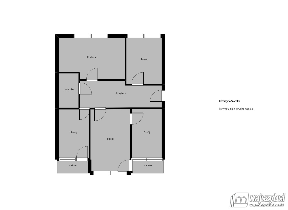 Mieszkanie, 4 pok., 56 m2, Batowo  (12)