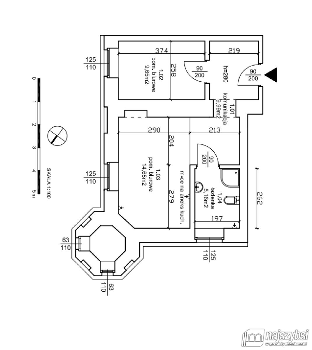 Apartament w stanie deweloperskim w pałacu. (26)