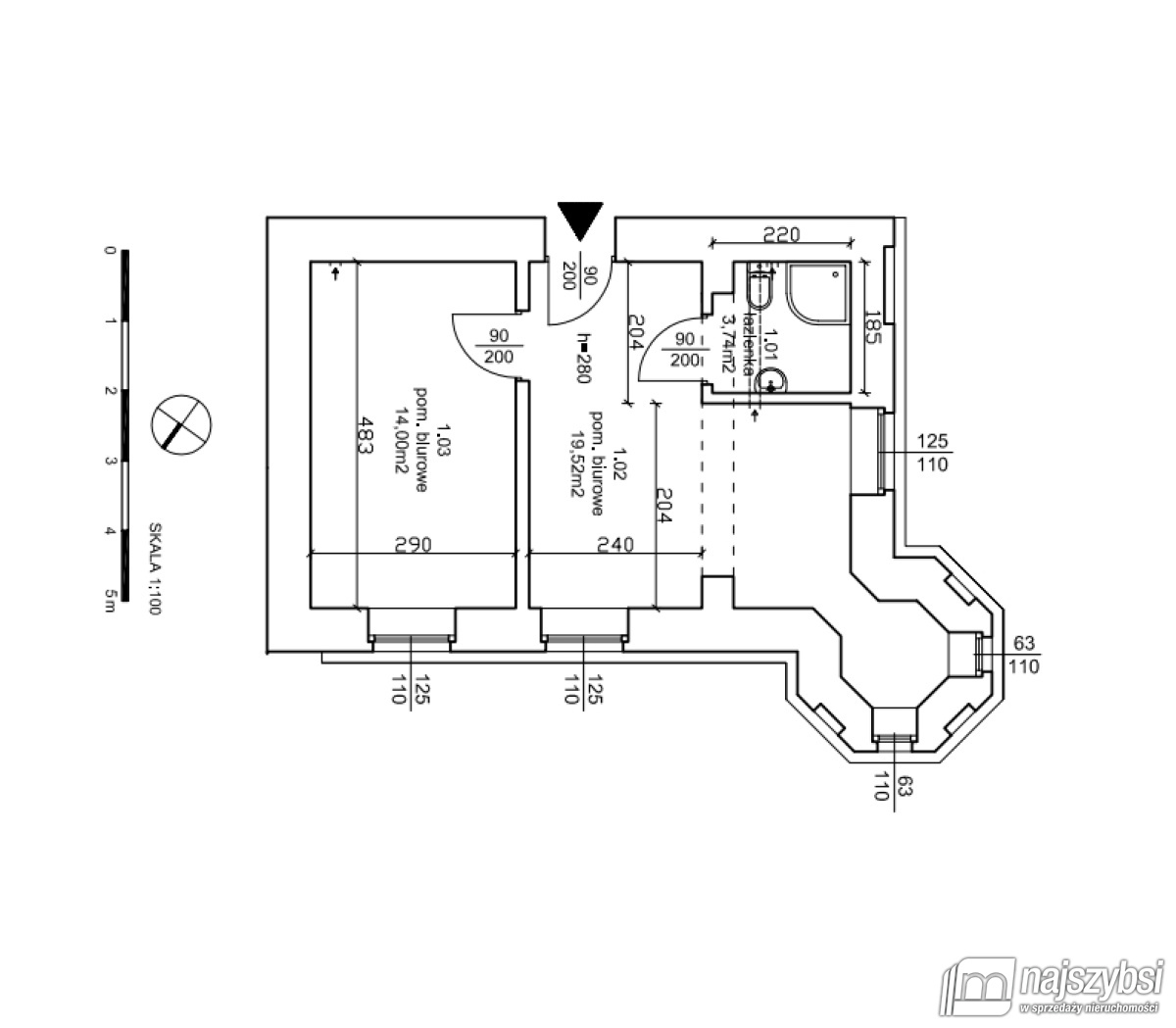 Apartament w stanie deweloperskim w pałacu. (28)