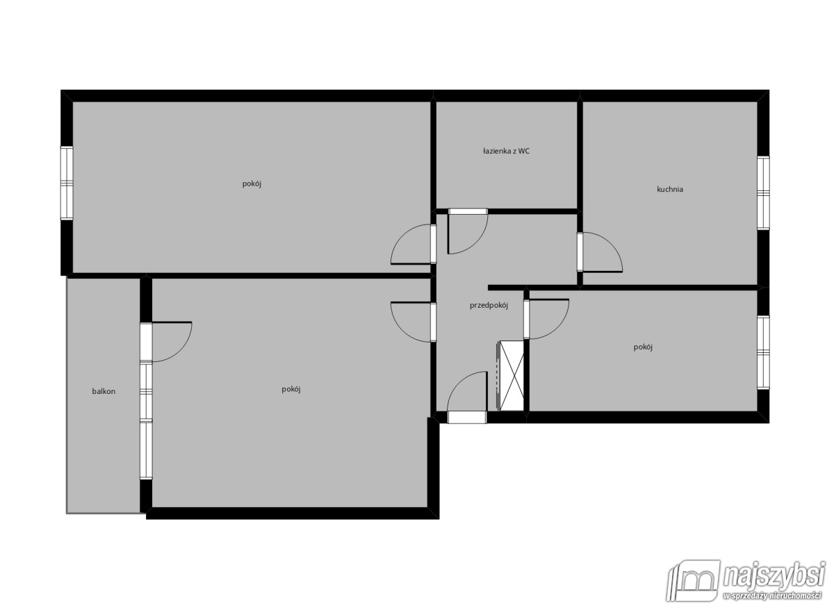 Mieszkanie, 3 pok., 77 m2, Chociwel Centrum (15)