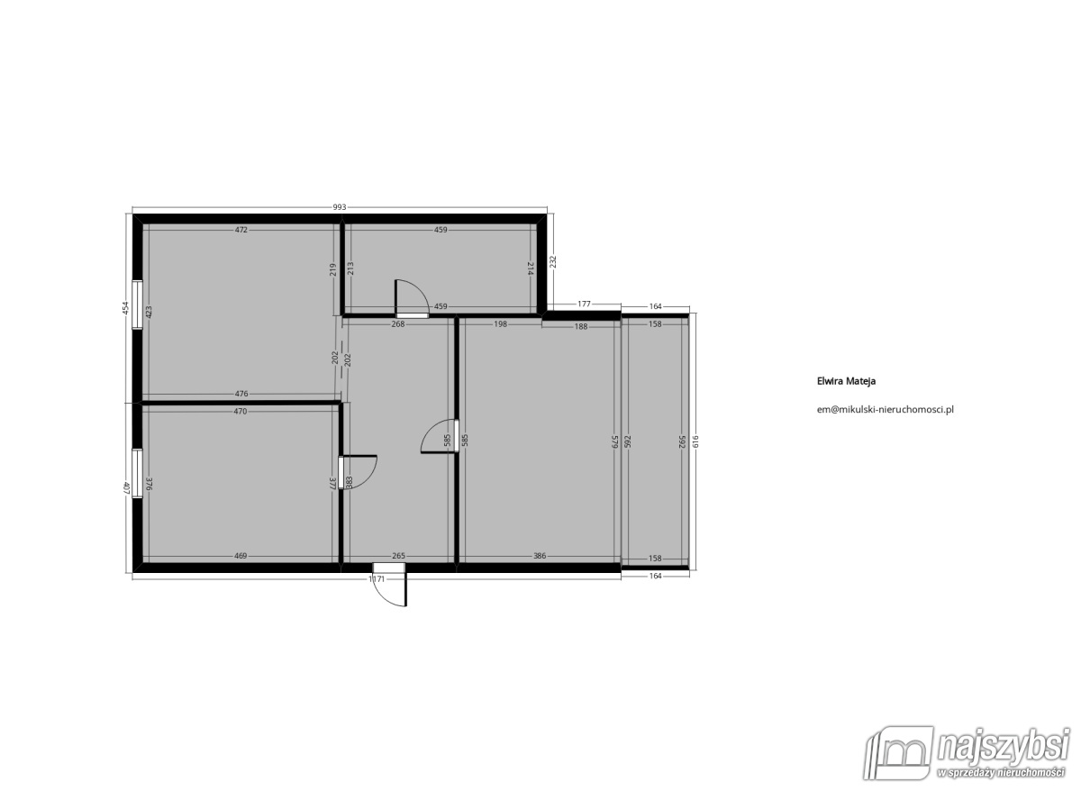 Mieszkanie, 2 pok., 47 m2, Nowogard Centrum (15)