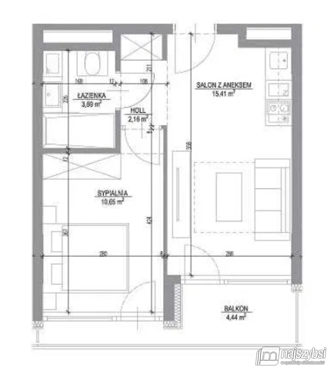 Mieszkanie, 2 pok., 32 m2, Rogowo  (13)