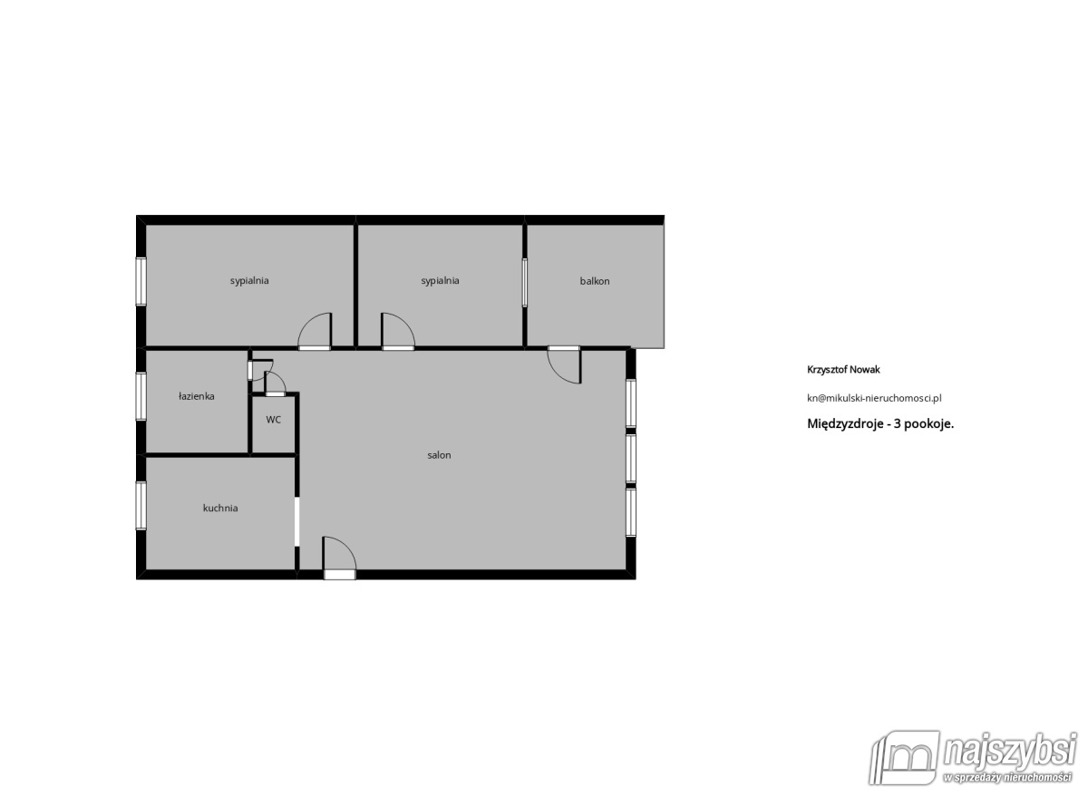 Mieszkanie, 3 pok., 69 m2, Międzyzdroje Centrum (2)