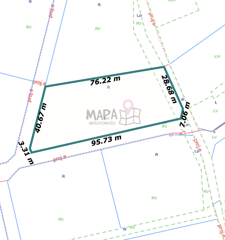 Budowlana działka w Brzózkach - 3235m2  bez PCC 2% (2)