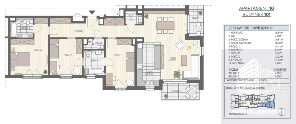 Apartament Warszewo 4 pokoje z balkonem (1)