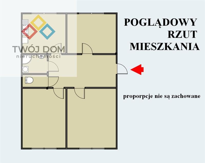 Mieszkanie, 3 pok., 67 m2, Koszalin Las, Plac Zabaw, Przedszkole, Przychodnia, Przysta (2)