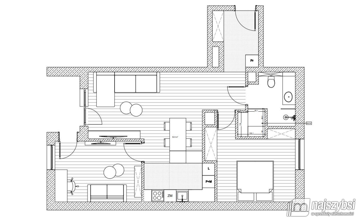 Kołobrzeg - APARTAMENT 3 POKOJOWY Z 2 MIEJSCAMI PO (26)