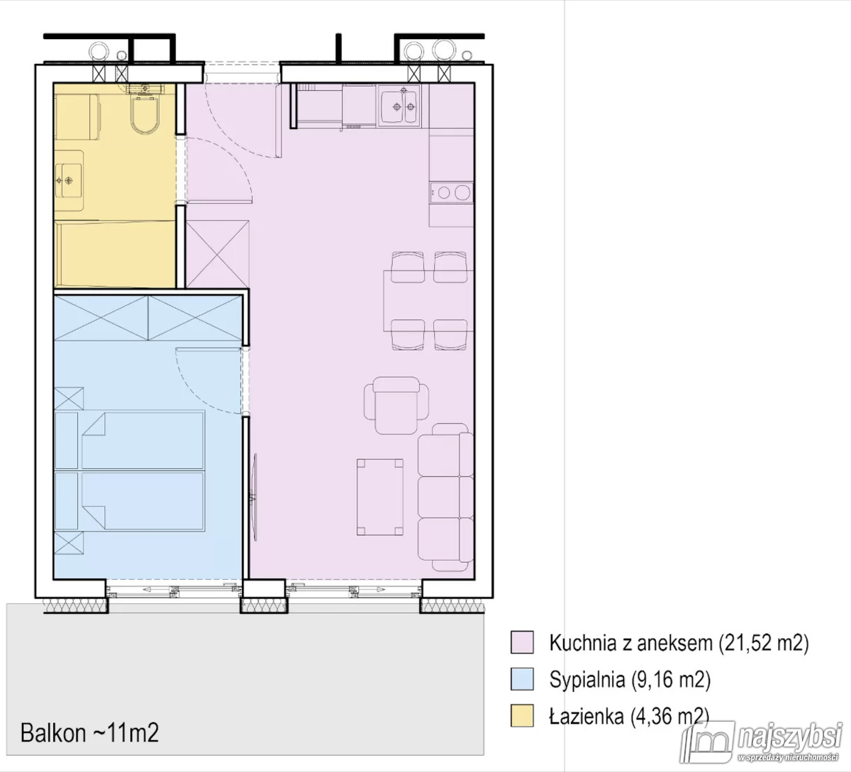 Sianożęty- Apartament w pierwszej linii brzegowej  (6)