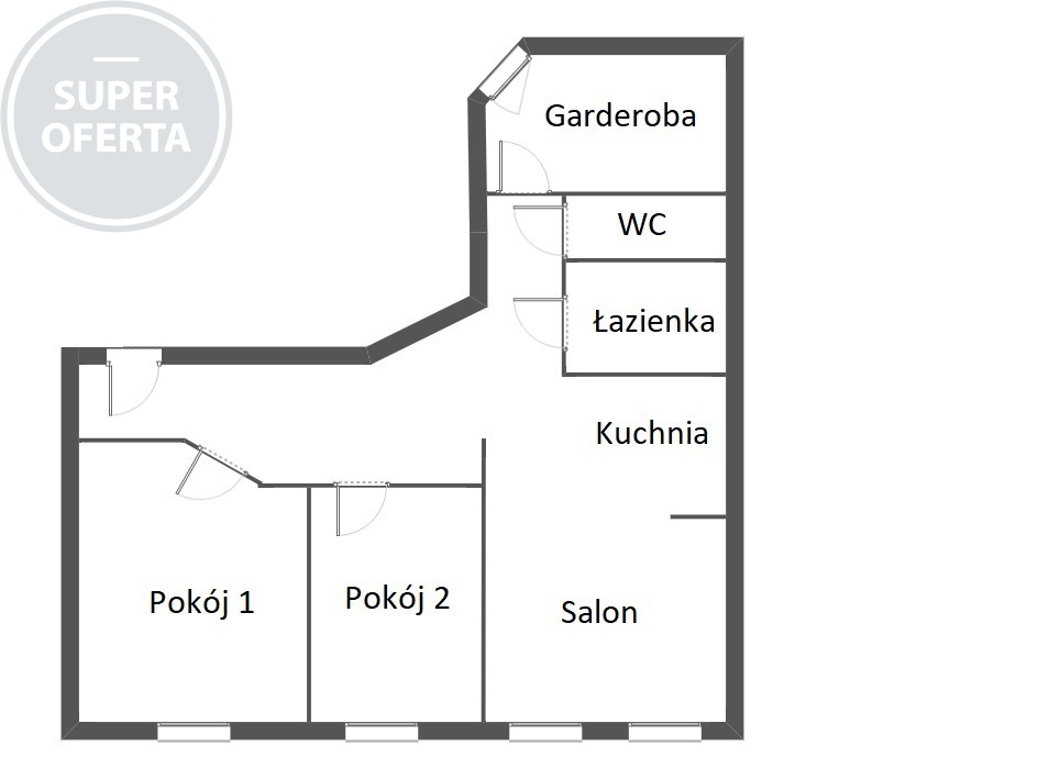 Centrum Szczecina - duże 3/4 pokoje z potencjałem (18)