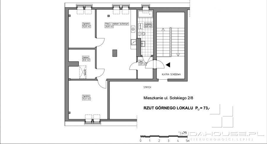 4 pokojowe mieszkanie, 73 m2 w centrum miasta... (15)