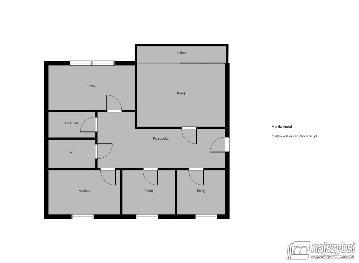 Mieszkanie, 4 pok., 80 m2, Radowo Małe Centrum (21)