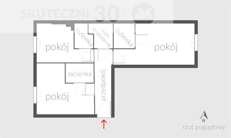 Mieszkanie, 3 pok., 47 m2, Koszalin Starówka Centrum Handlowe, Kościół, Przychodnia, P (2)
