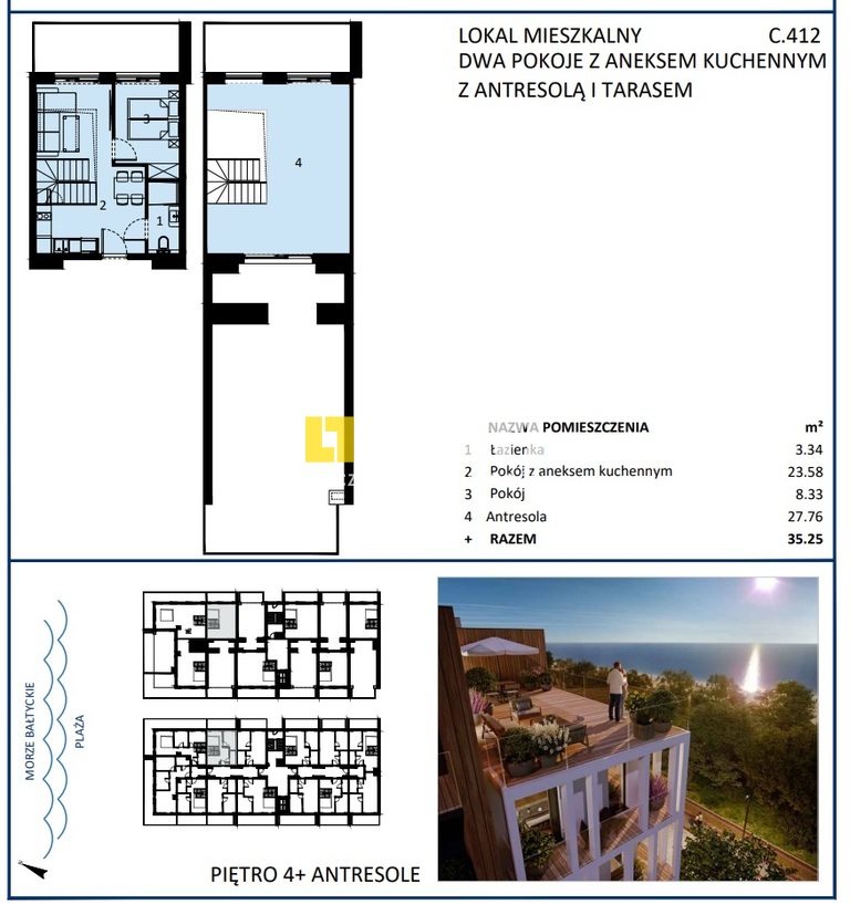 Apartament z widokiem na morze, I linia brzegowa (9)