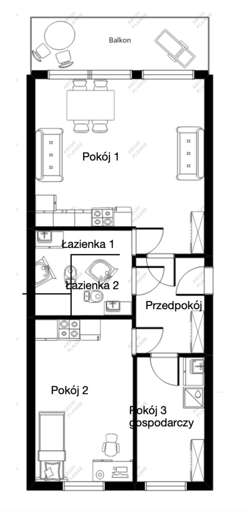 Na sprzedaż 3 pokojowe mieszkanie w Kołobrzegu (26)