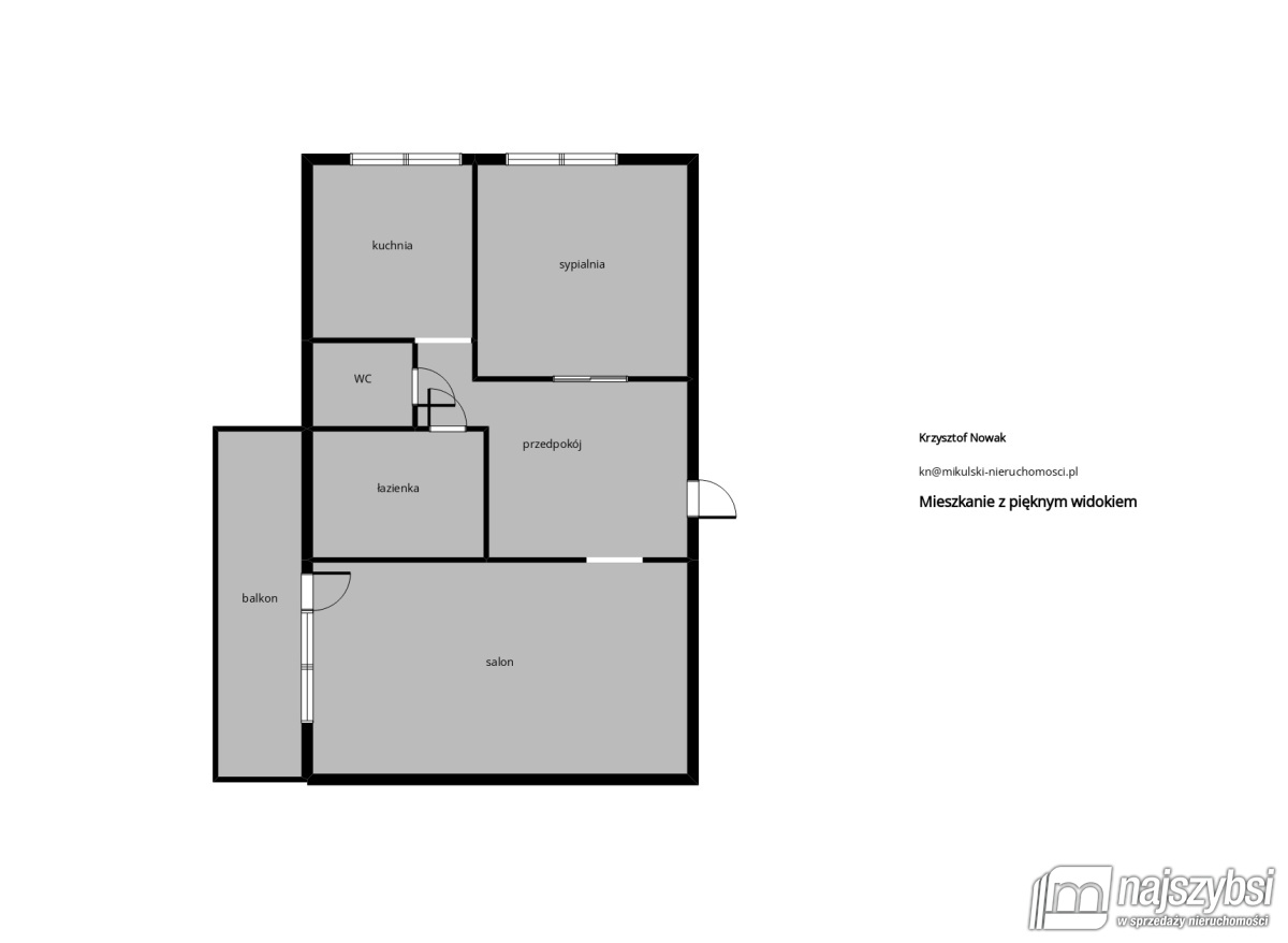 Mieszkanie, 2 pok., 41 m2, Świnoujście Centrum (2)