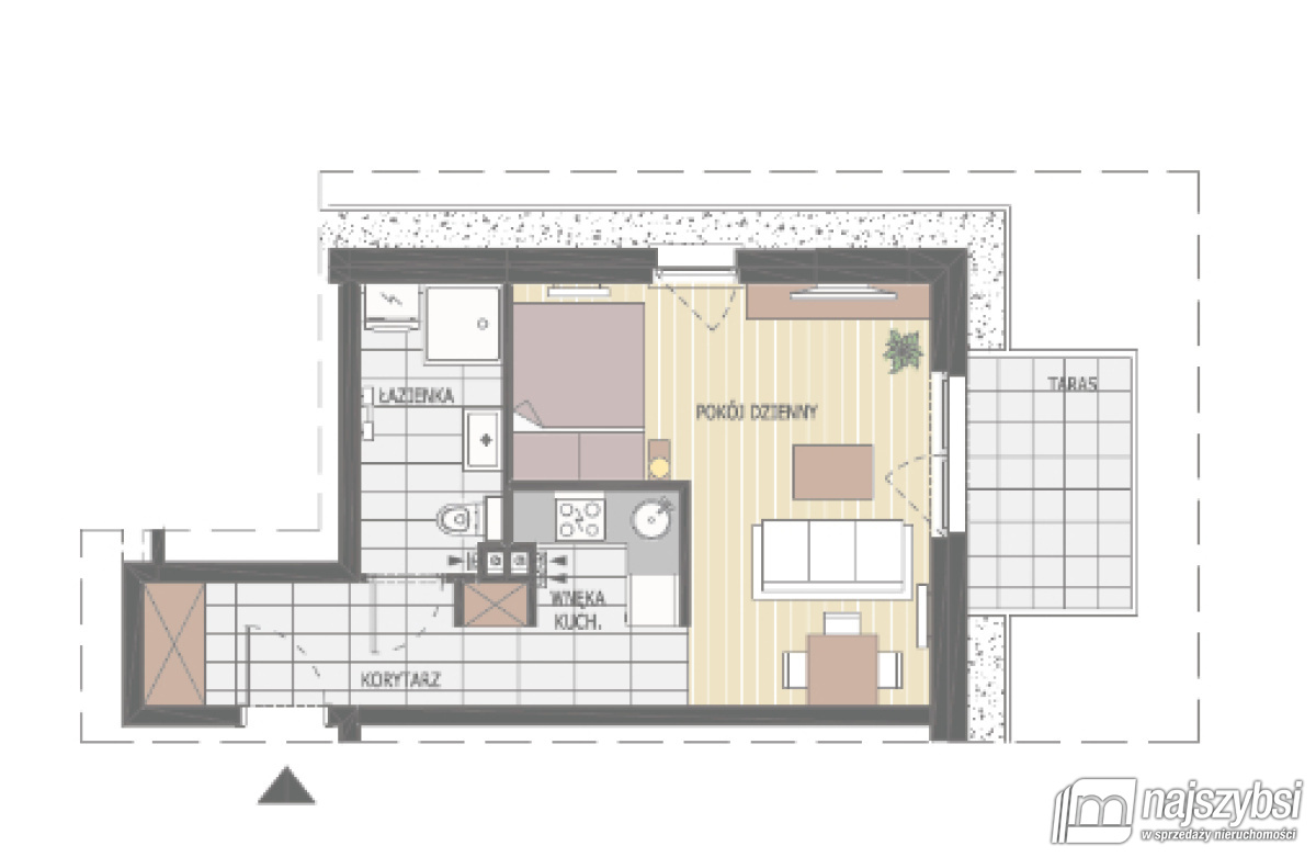 Mieszkanie, 1 pok., 33 m2, Dziwnów Dziwnów (11)