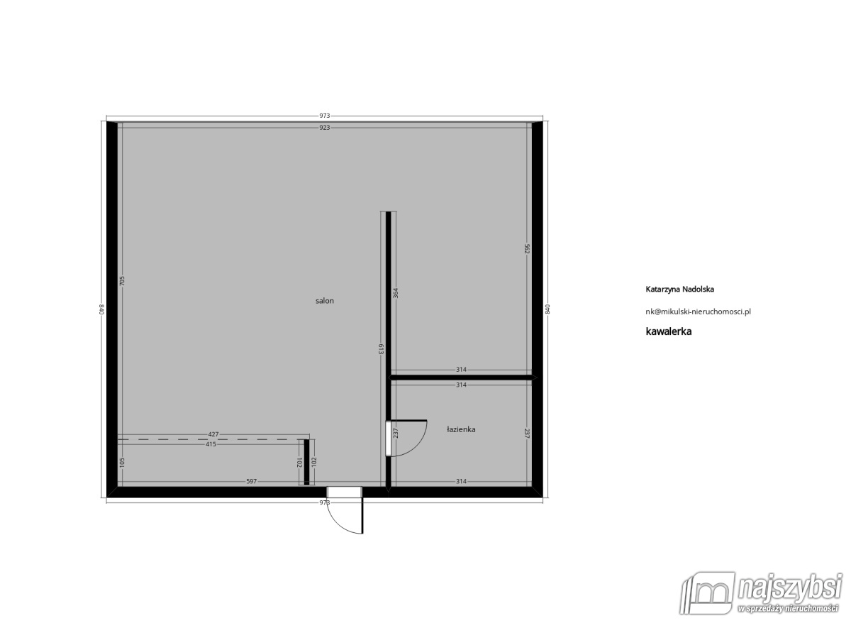 Mieszkanie, 1 pok., 32 m2, Nowogard Centrum (11)
