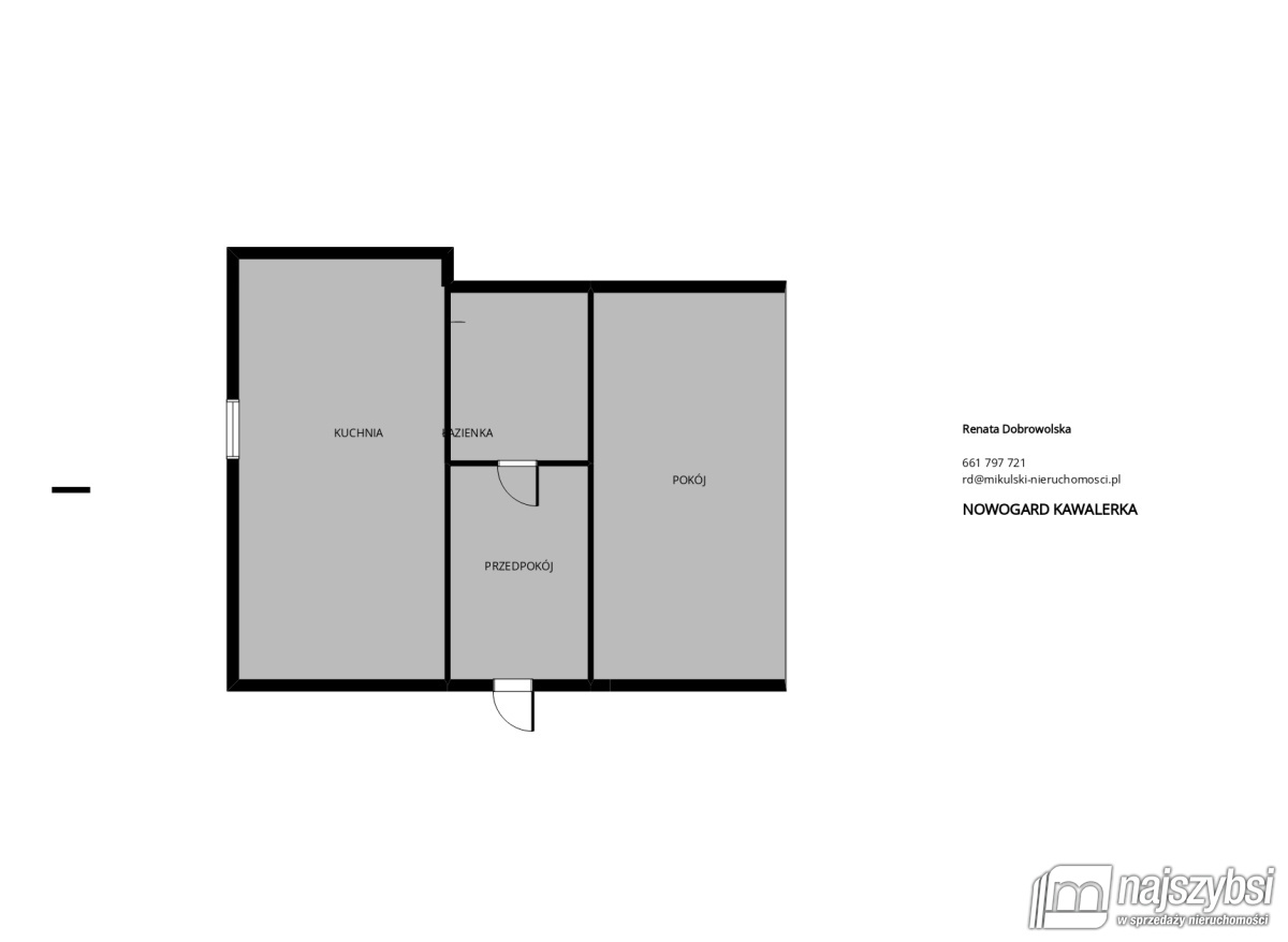 Mieszkanie, 1 pok., 36 m2, Nowogard  (17)