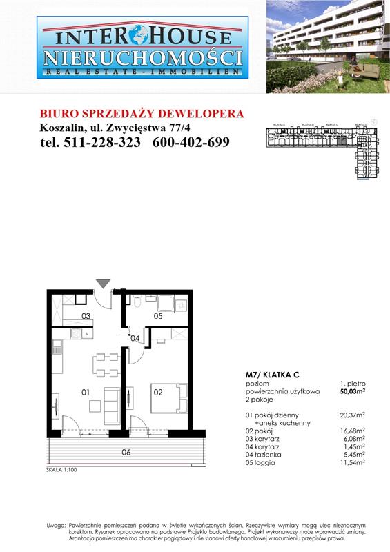 Mieszkanie, 2 pok., 50 m2, Koszalin Wenedów Przedszkole, Przystanek Autobusowy (2)