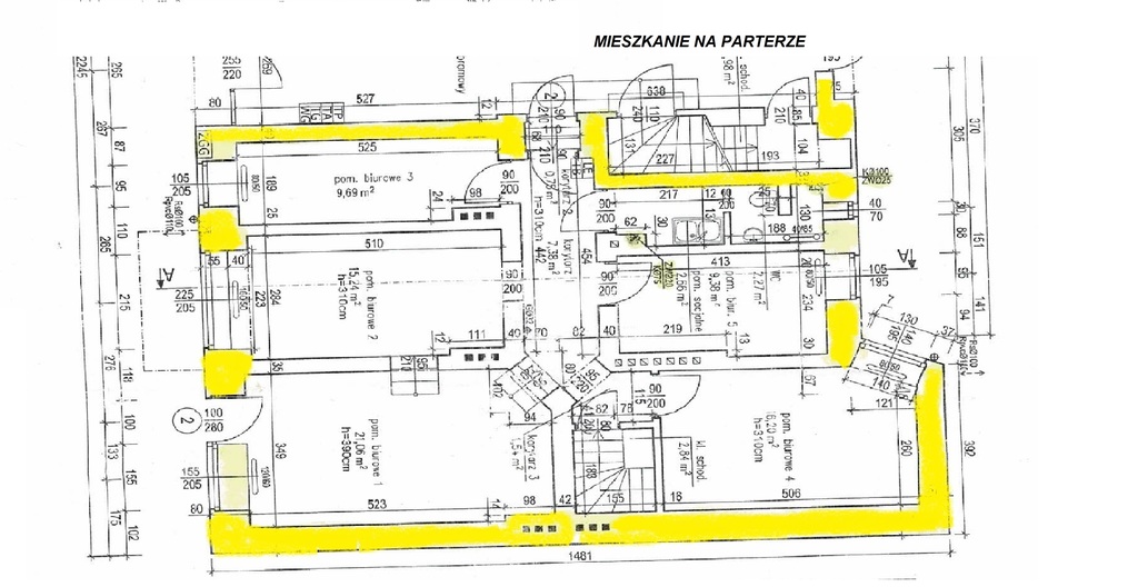 Mieszkanie- Lokal użytkowy 96 m2 Centrum 4 pokoje (12)