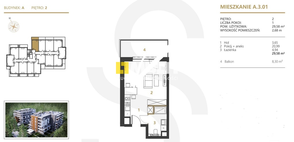 Nowy apartament 1 pokój możliwość wykończenia (9)