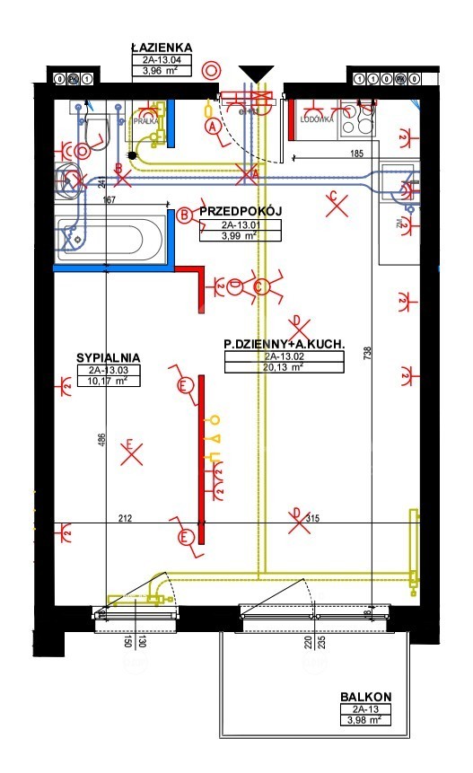 Mieszkanie 2 pokoje  w stanie developerskim (15)