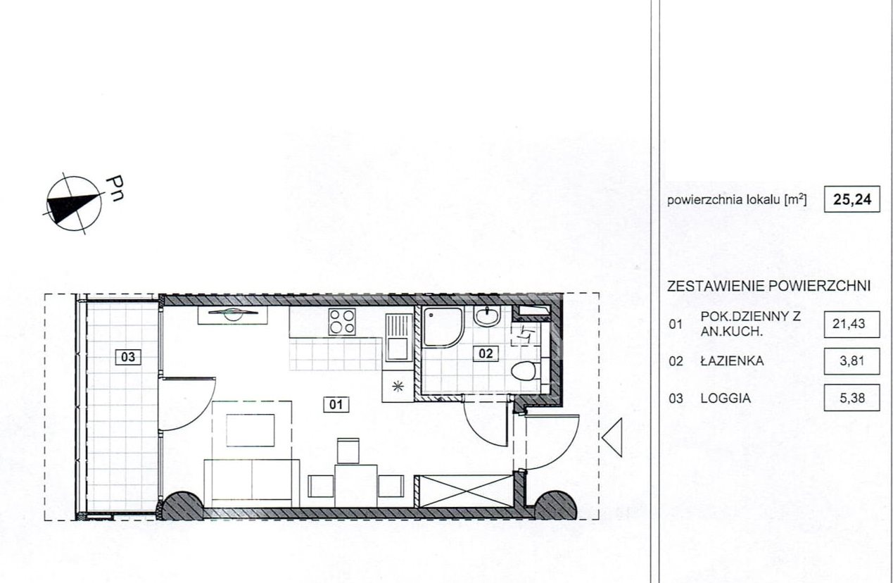 Mieszkanie, 1 pok., 25 m2, Szczecin Centrum (11)