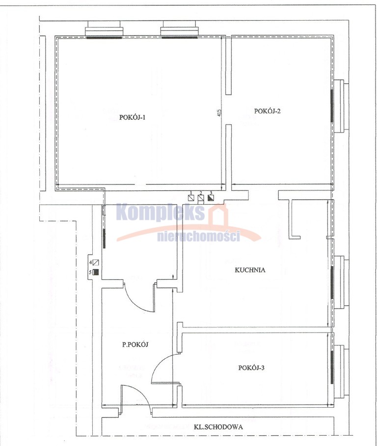 Tanie mieszkanie 3 pokojowe 62 m2, Szczecin Płonia (1)