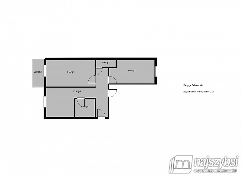 Mieszkanie, 2 pok., 52 m2, Szczecin Pogodno (12)