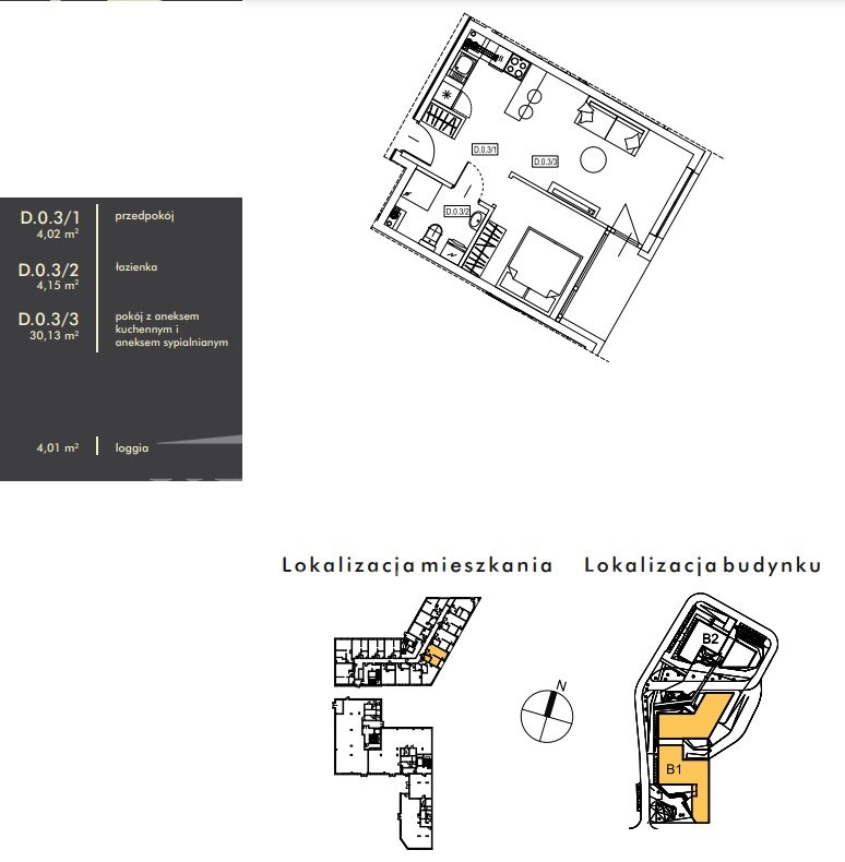 Mieszkanie, 2 pok., 38 m2, Szczecin Centrum (1)