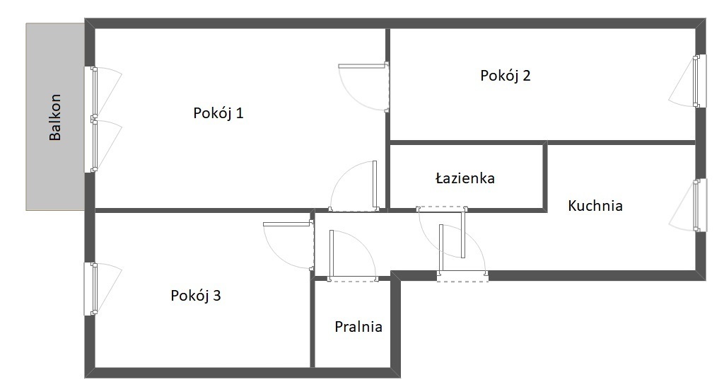 Centrum 3 pokoje z balkonem po kapitalnym remoncie (3)