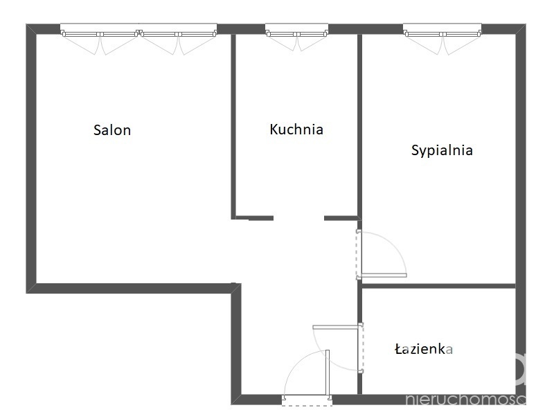 Dwa pokoje do wprowadzenia na spokojnym osiedlu. (5)