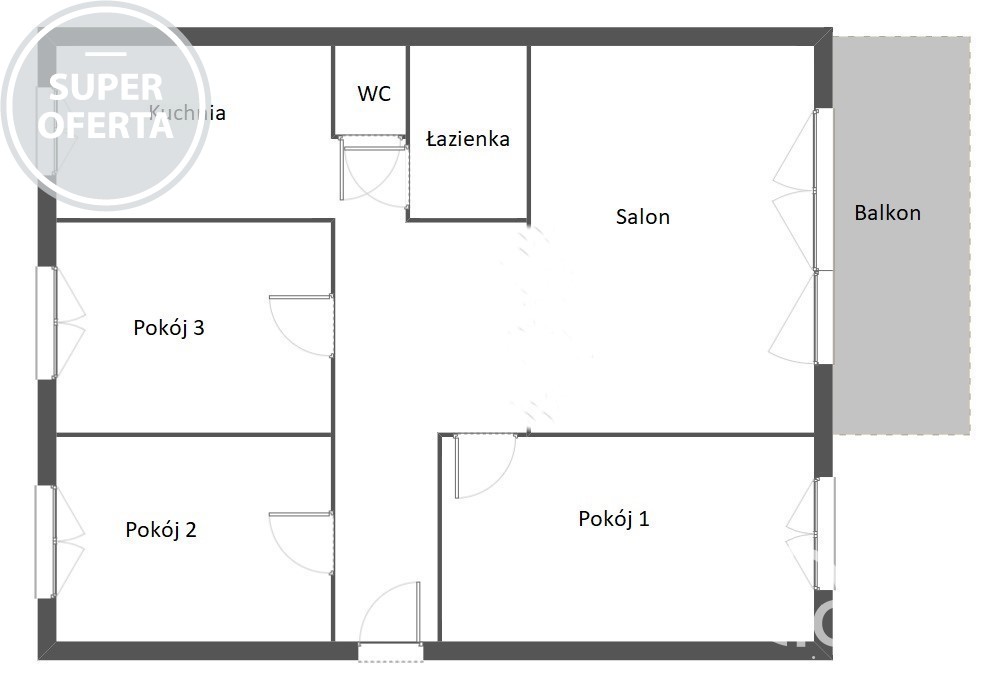 os. Słoneczne, 4 pokoje, balkon, widok na zieleń. (4)