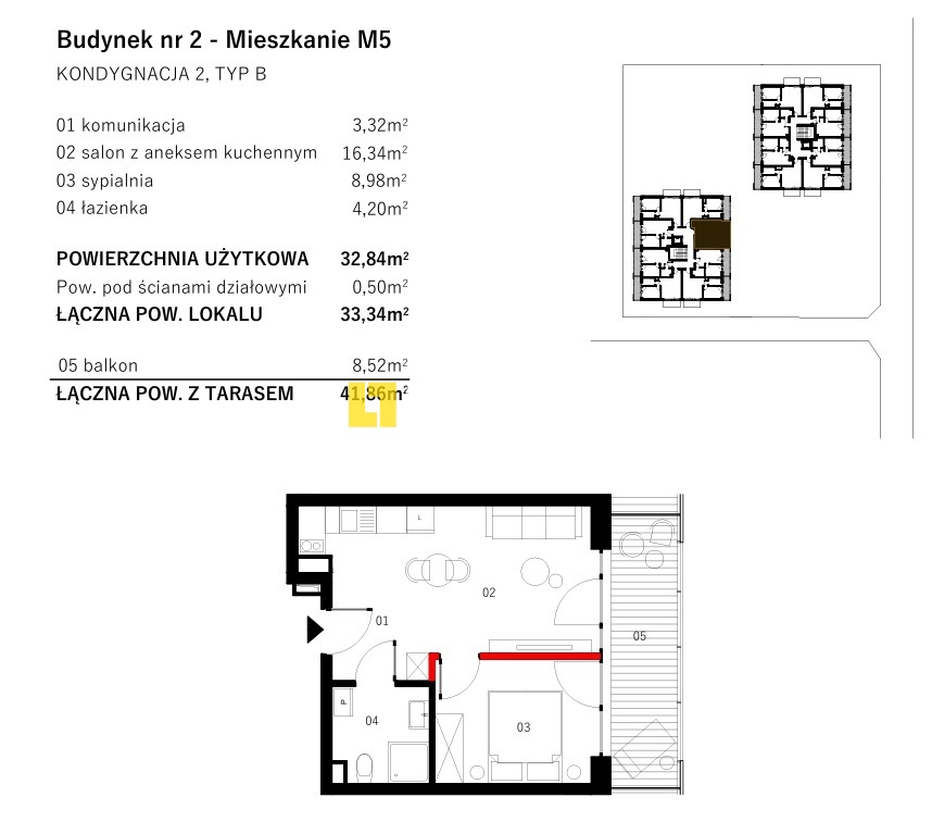 Mieszkanie 2 pokoje-Ustronie Morskie,basen,parking (2)