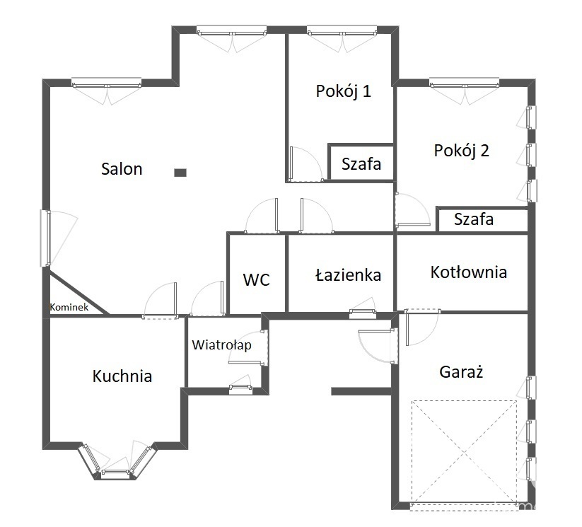 Parterowy całoroczny dom na jeziorem Parlińskim (16)