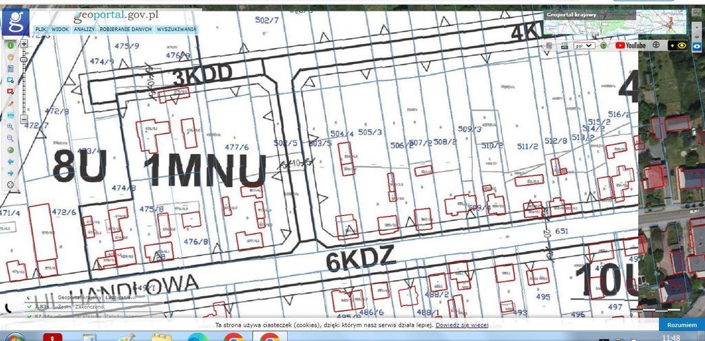 Poczesna, dz.2644m2,pow.częstochowski,plan,media. (3)