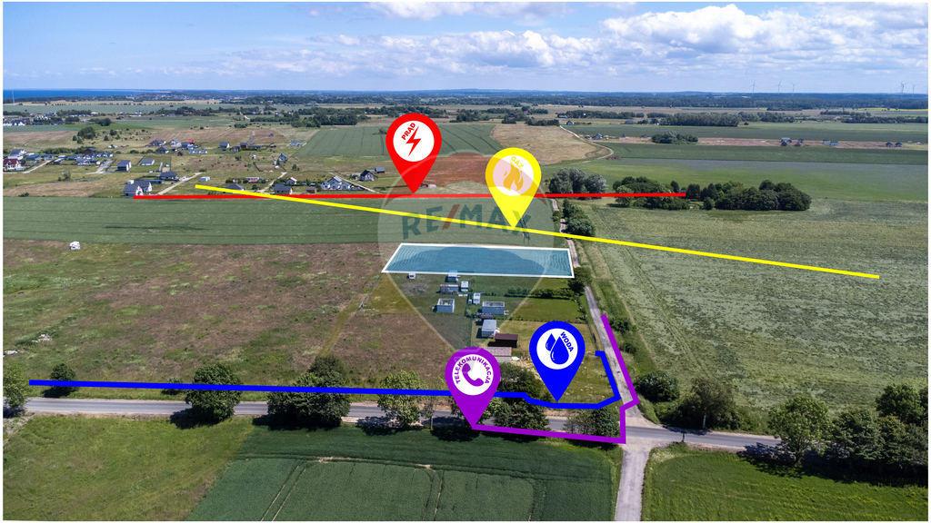 DZIAŁKA INWESTYCYJNA -1,5km od morza GĄSKI. (2)