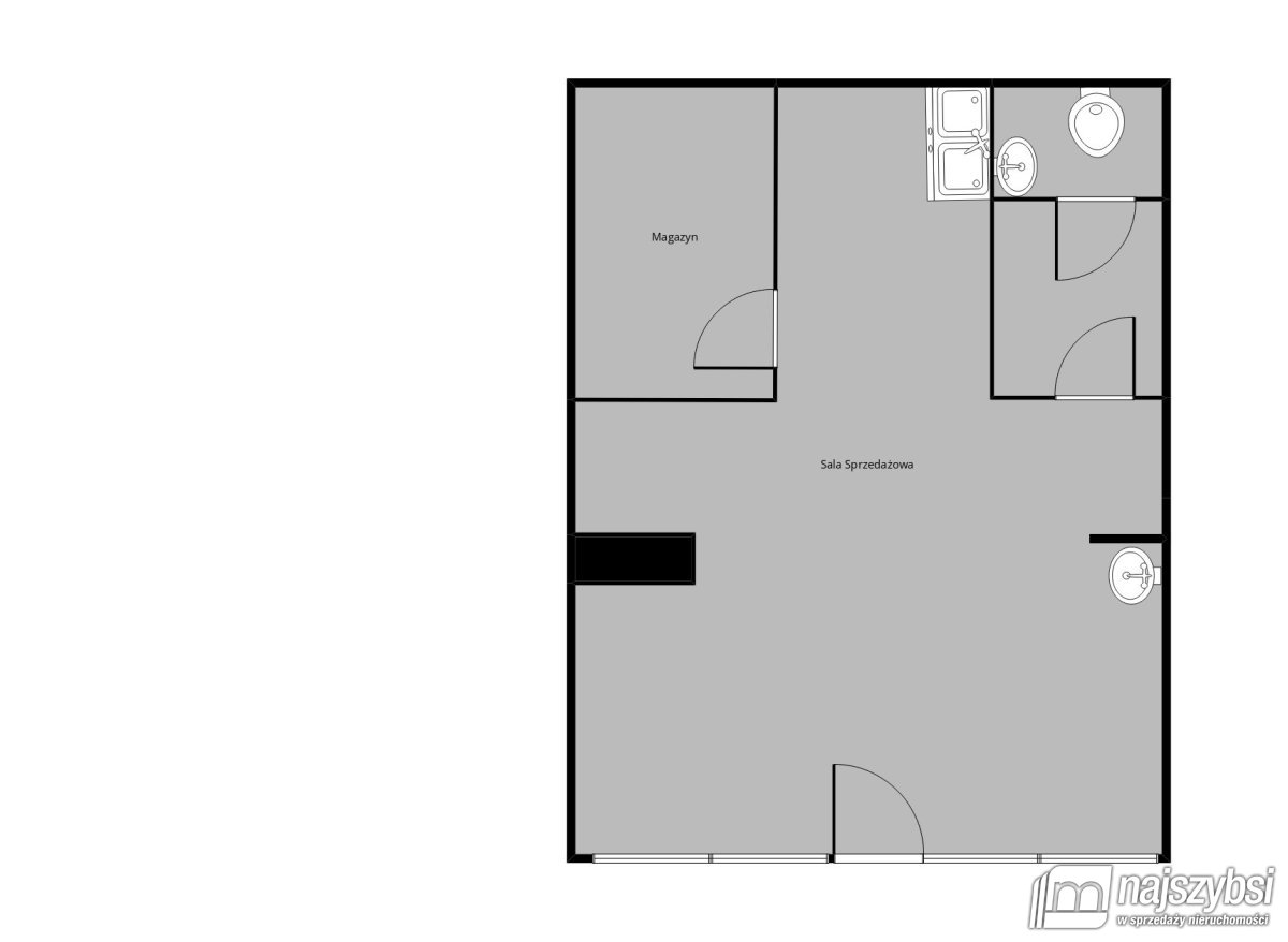 Lokal, 48 m2, Stargard Stargard (2)