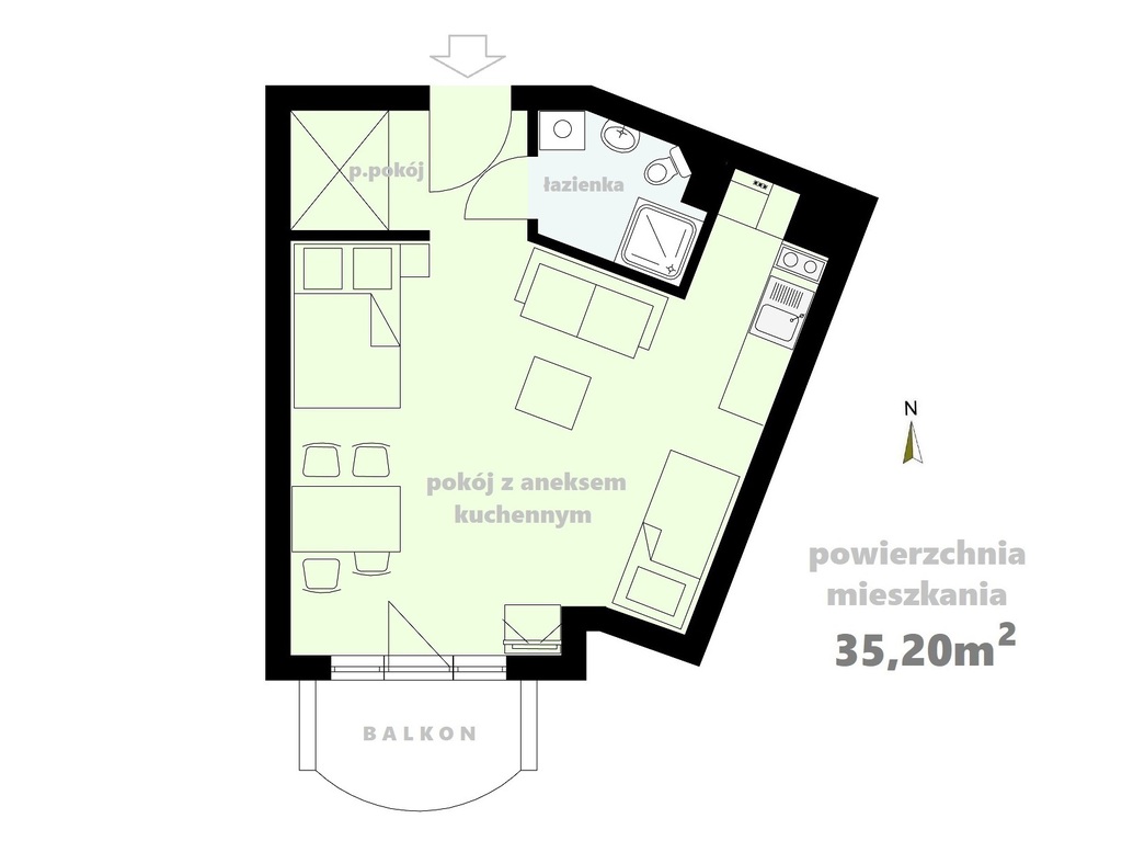 Słoneczna kawalerka w kołobrzeskim Porcie (12)