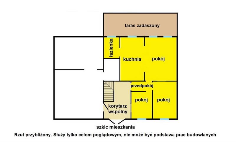 Połowa domu -mieszkanie 3-pok. z działką budowlaną (8)