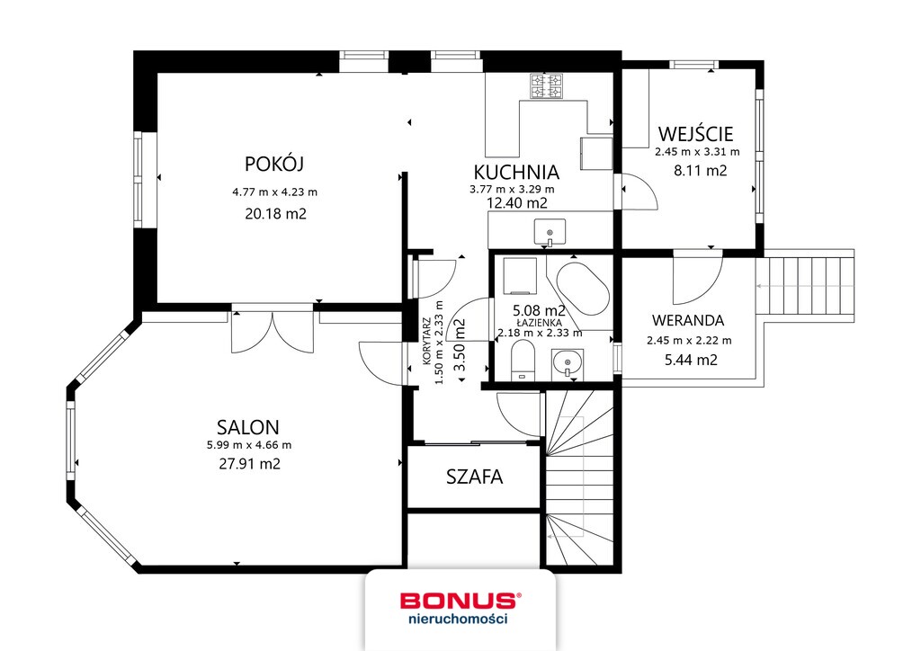 Część domu na Pogodnie ok 115m2 z ogródkiem. (23)